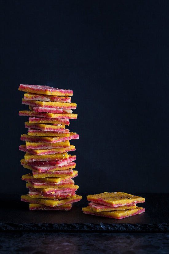 Stacked 2 colours Indian Sweet Hulva, Hulwa from Gujarati Indian Recipe book