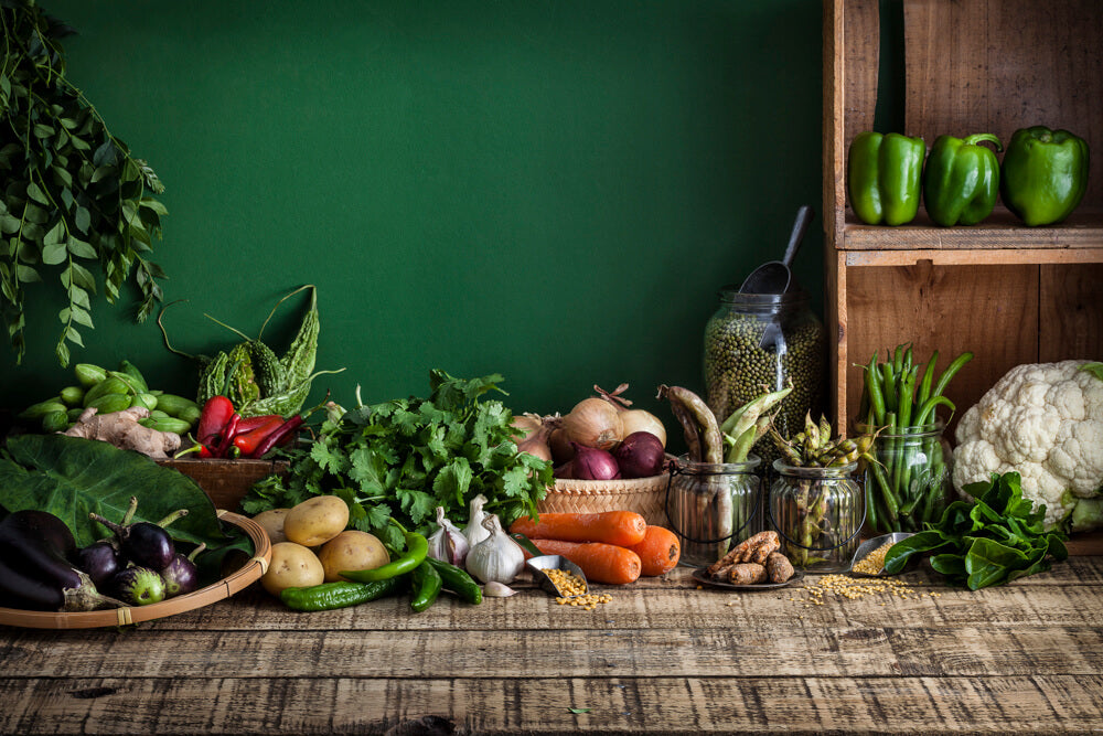 Indian Vegetables, patra, eggplant ringan, bhaji, methi, dhania, coriander, caluflower, bitter gourd, karara, gelorda, 