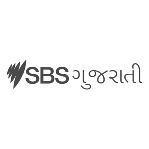 SBS Gujarati Logo greyscale for Jayshri and Laxmi Ganda's interview