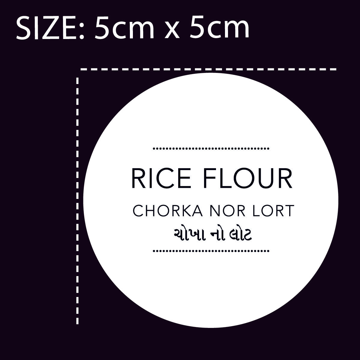 Gujarati English Pantry Labels